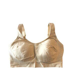 Shapermint Everyday Comfort Straps Wireless Shaping Bra Extender Chai Beige M
